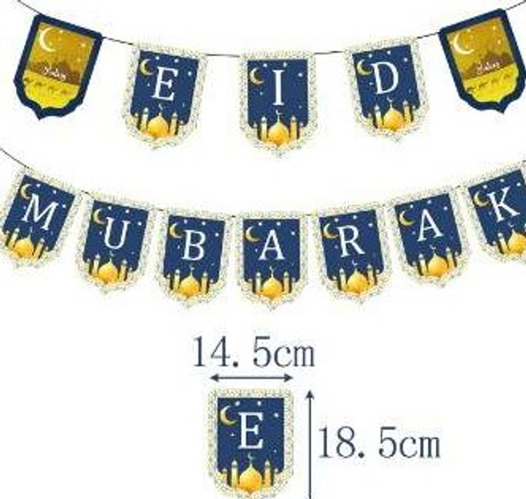 Ramadan and Eid Decorations Paper Banner for Party Decoration Design 1