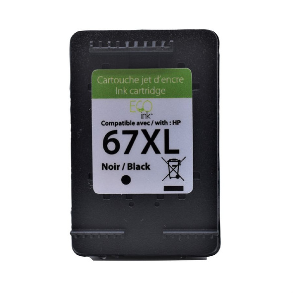 Compatible HP 67XL Black Ink  Cartridge - Eco Ink