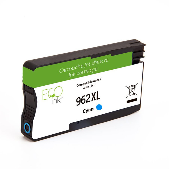 Compatible HP 962XL Cyan Ink  Cartridge - Eco Ink