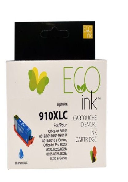 Compatible HP 910XL Cyan Ink  Cartridge - Eco Ink