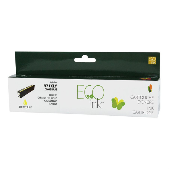 Compatible HP 971 XL Yellow Ink  Cartridge - Eco Ink