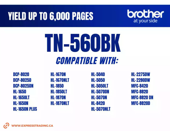 TN560 compatible