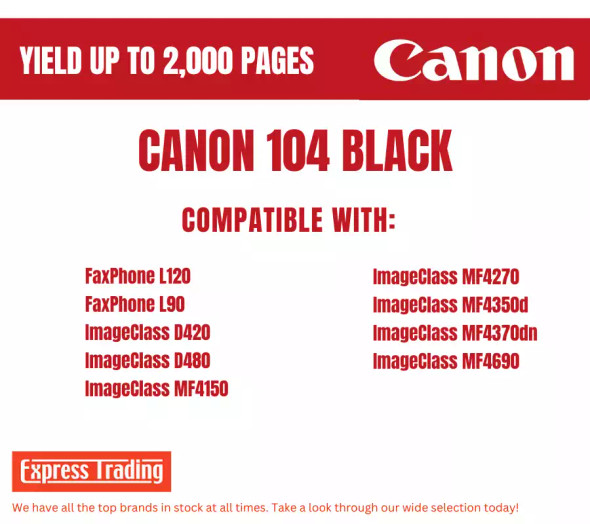 Canon 104 compatible toner cartridge