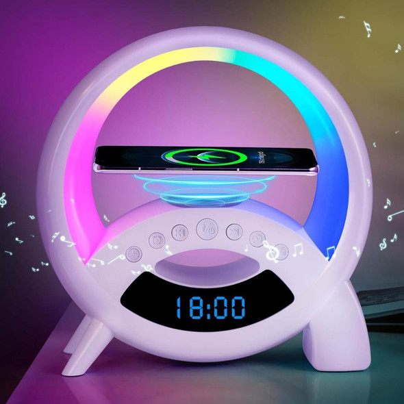 Q18 Multifunctional Bluetooth Speaker RGB Light With 15w Fast Charging Wireless