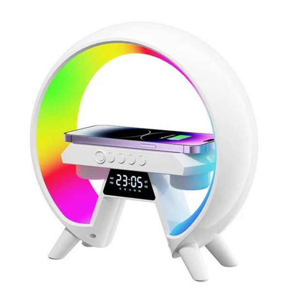 G6A Multifunctional Bluetooth Speaker Night Lights With 15w Fast Charging Wireless