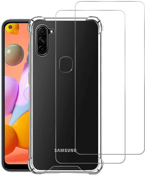 Crystal Clear Ultra Slim Lightweight Tpu Cover Shock-Absorption Bumper Transparent Shockproof for Samsung Galaxy A11