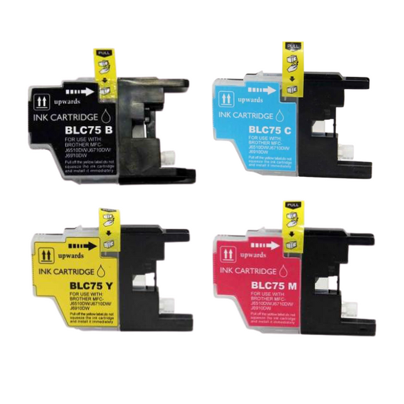 Full Color Set  LC75 XL Ink Cartridge Brother