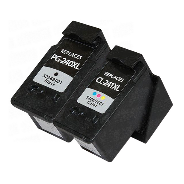 Combo Pack - Compatible Canon CL241 and PG240 Ink Cartridge - Eco Ink