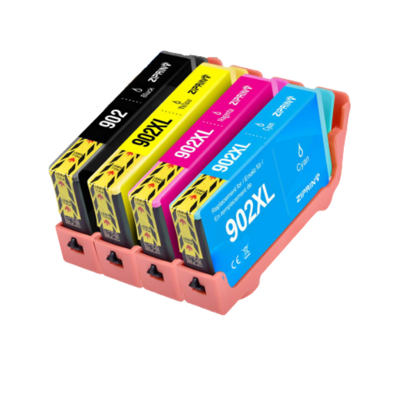 Compatible Combo Pack of HP 902XL Ink Cartridge Black & Colors - Eco Ink