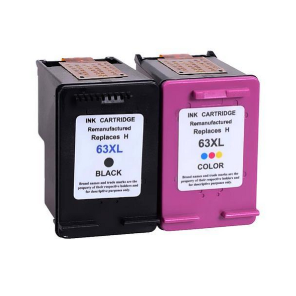 combo pack Compatible HP 63XL Ink Cartridge -  Eco Ink
