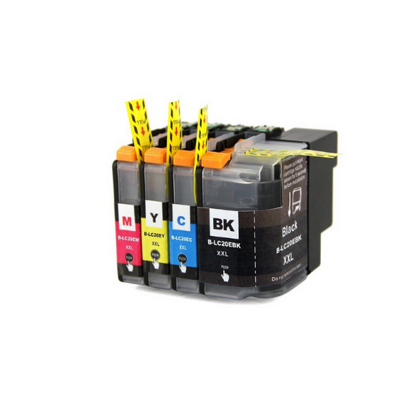 Full Color Set - Premium Ink B-LC20EXXL Ink Cartridge - Brother Compatible