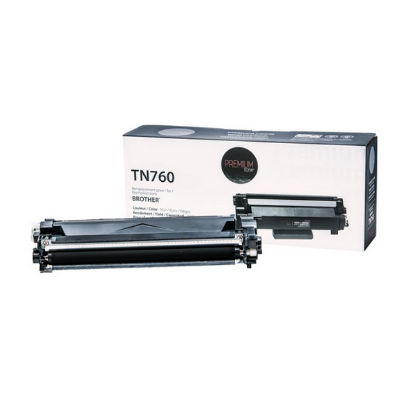 Compatible Brother TN760 Toner Cartridge - Premium Tone