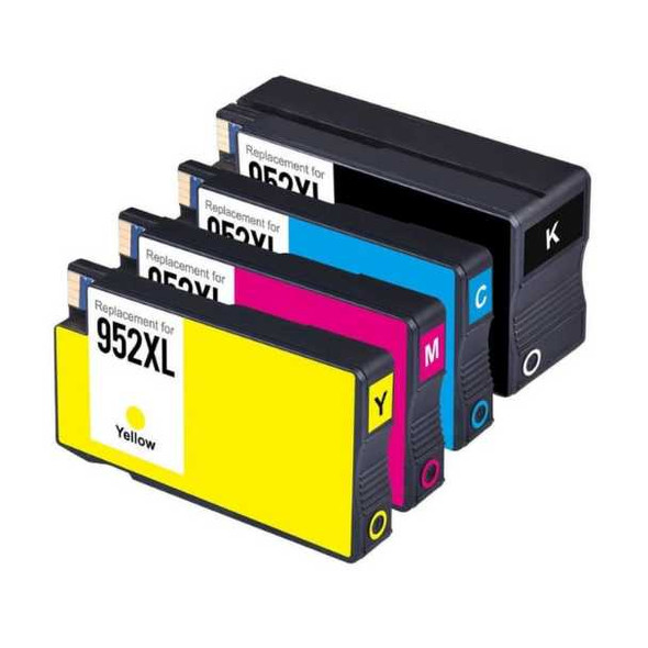 Compatible Combo Pack HP 952XL Black & Colors Ink Cartridges - Eco Ink Ink Cartridge