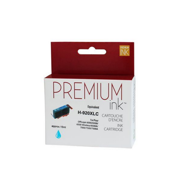 Compatible HP H-920XL Cyan Ink Cartridge - Premium Ink box