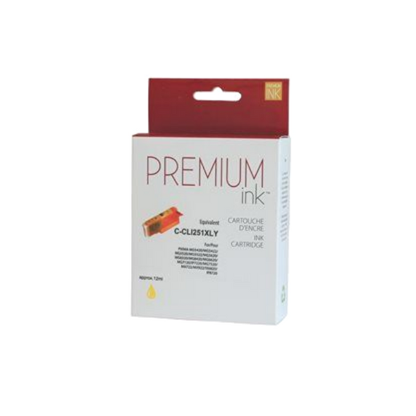 Compatible Canon CLI251XL Yellow Ink Cartridge - Premium Ink box