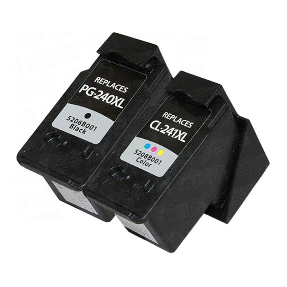 Combo Pack - Compatible Canon CL241 and PG240 Ink Cartridge - Pearl Ink