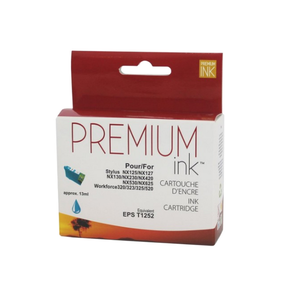 Compatible EPSON T1252 Cyan Ink Cartridge - Premium Ink