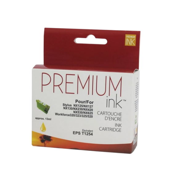 Compatible EPSON T1254 Yellow Ink Cartridge - Premium Ink