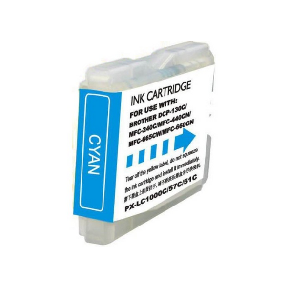 Compatible Brother LC51C Cyan XL Ink Cartridge - Premium Ink