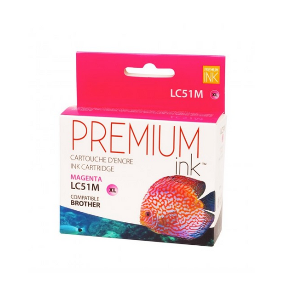 Compatible Brother LC51M Magenta XL Ink Cartridge - Premium Ink box