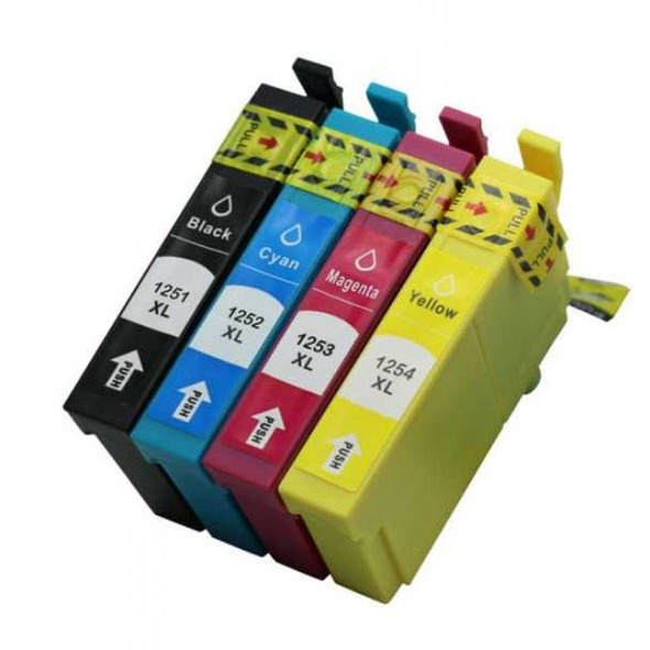 Compatible Combo Pack EPSON T1251/T1252/T1253/T1254 Ink Cartridges - Premium Ink Ink Cartridge