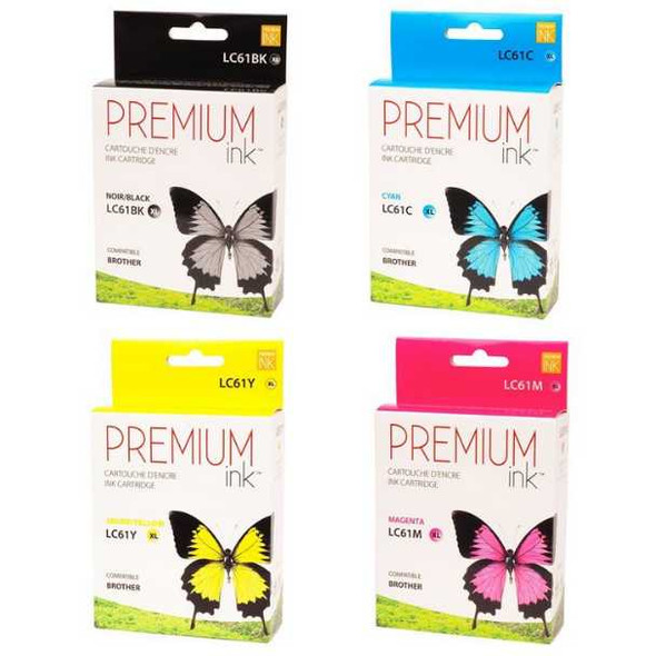 Compatible Combo Pack Brother LC61 XL Ink Cartridge - Premium Ink Ink Cartridge