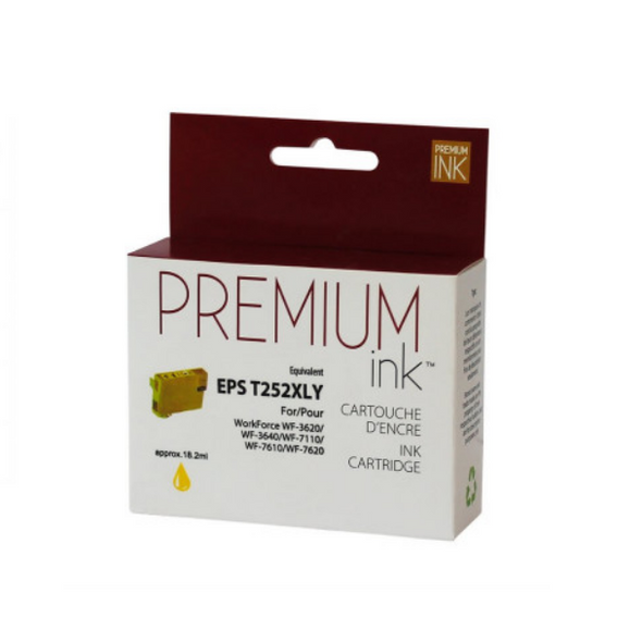 Compatible EPSON T252XL Yellow Ink Cartridge - Premium Ink