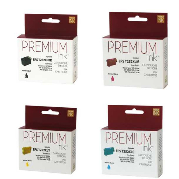 Compatible Combo Pack EPSON T252XL Ink Cartridge - Premium Ink Ink Cartridge