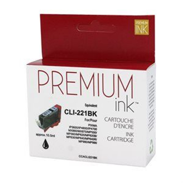 Compatible CLI221BK Black Ink Cartridge - Premium Ink