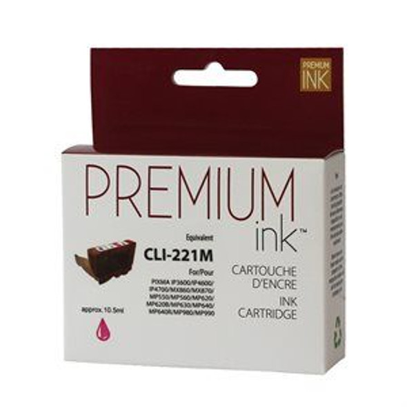 Compatible CLI221M Magenta Ink Cartridge - Premium Ink