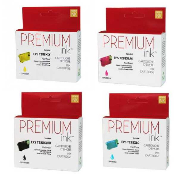 Compatible Combo Pack of EPSON T288XL Black Ink Cartridge - Premium Ink Ink Cartridge