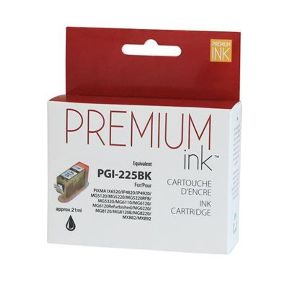 Compatible PGI225BK Black Ink Cartridge - Premium Ink