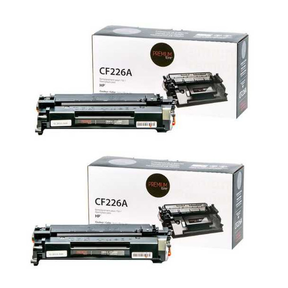 Compatible Pack of Two HP26A / CF226A Toner Cartridge - Premium Ink Toner Cartridge