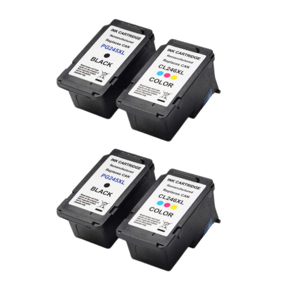 Maxi Combo Pack - Compatible Canon 246XL & 245XL Ink Cartridges - Eco Ink