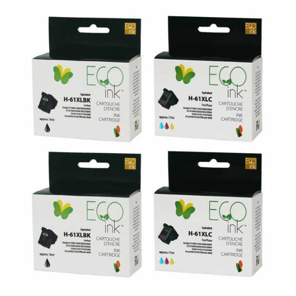 Compatible Maxi Combo Pack HP 61XL Ink Cartridge - Eco Ink Ink Cartridge