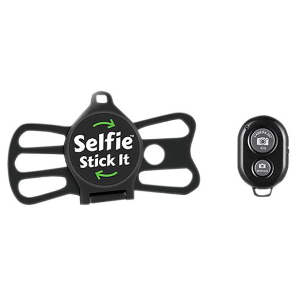 Selfie Stick It Universal Cell Phone Mount with Bluetooth Remote - Black
