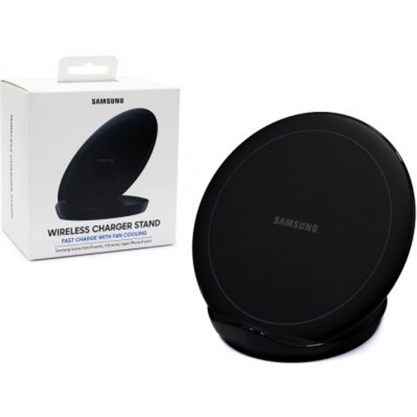 Samsung EP-N5105TB 9W Fast Charge 2.0 Wireless Charger Stand With Fan Cooling