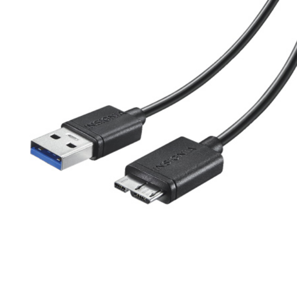 INSIGNIA - Micro USB 3.0 Cable 4ft