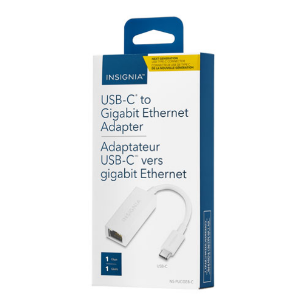 INSIGNIA - USB Type-C to Gigabit Ethernet Adapter