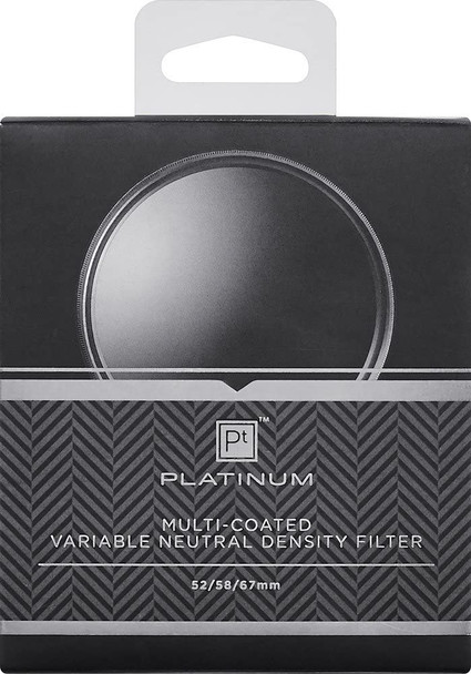 Platinum Series - 52mm 58mm 67mm Variable Neutral Density Lens Filter - Black
