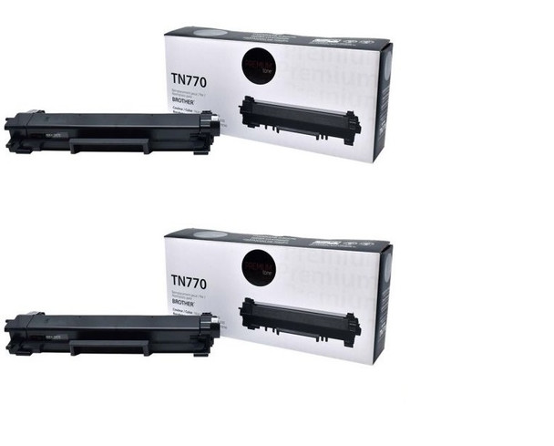 Compatible Pack of Two TN770  Toner Cartridge - Premium Ink