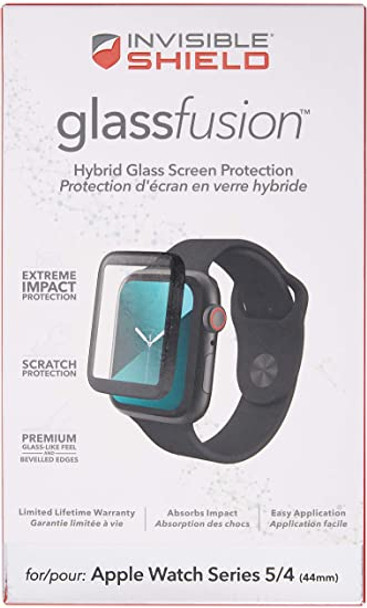 InvisibleShield by ZAGG GlassFusion 44mm Screen Protector for Apple Watch Series 5/4