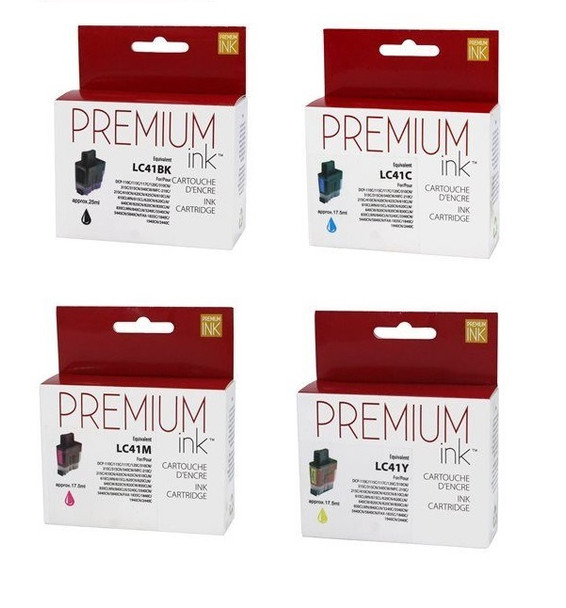 Compatible Combo Pack Brother LC41 Ink Cartridge - Premium Ink