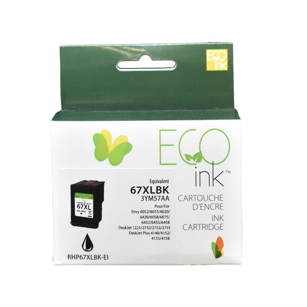 Compatible HP 67XL Black Ink  Cartridge - Eco Ink