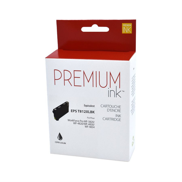 Compatible EPSON T812XL Black Ink Cartridges - Premium Ink