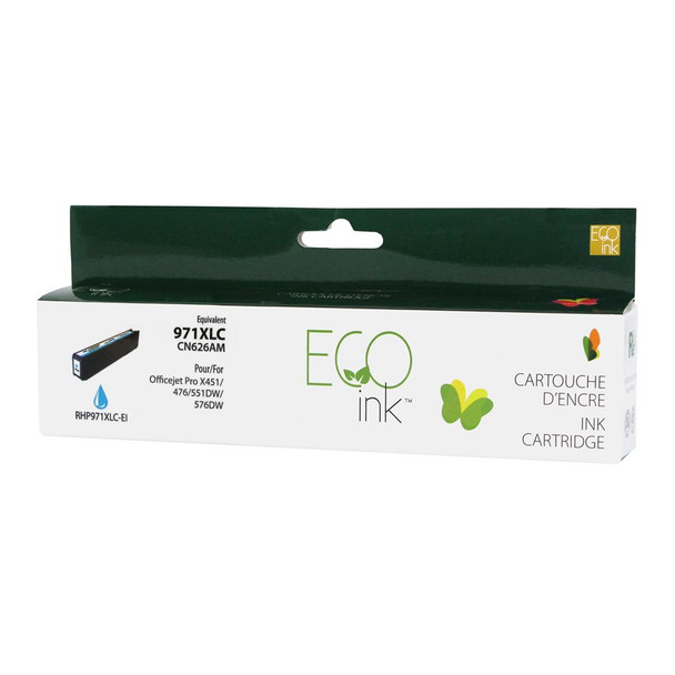 Compatible HP 971 XL Cyan Ink  Cartridge - Eco Ink