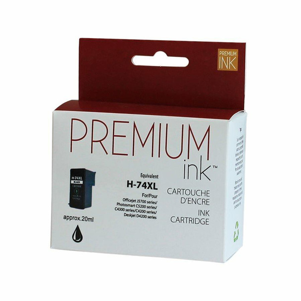 Premium Ink Compatible HP H-74XL Black Ink Cartridge - Premium Ink