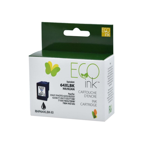 Compatible HP 64XL Black High Yield Ink Cartridge - Eco Ink