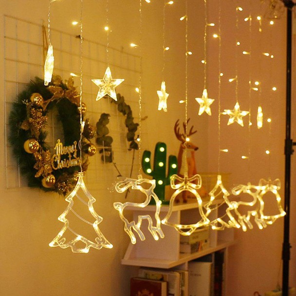 Christmas curtain lights