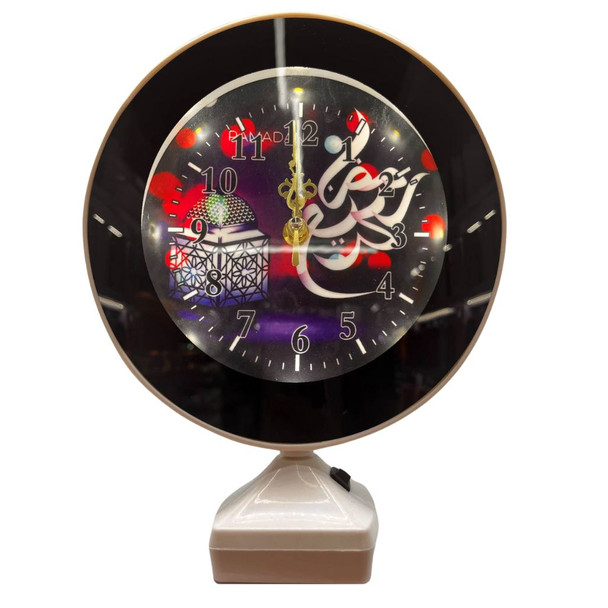 Enhance your home decor during Ramadan with this stunning clock featuring Islamic design